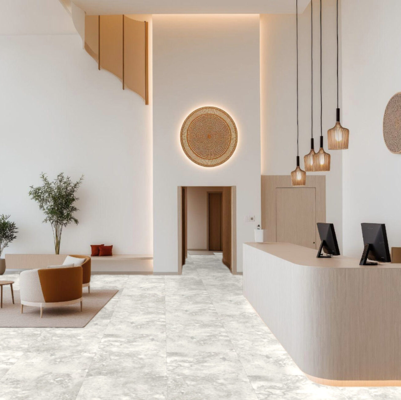 Luxury vinyl room scene