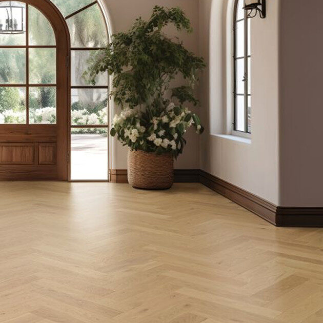 Hardwood room scene